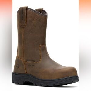 WOLVERINENE Men's Carlsbad Waterproof Steel Toe Wellington Construction Boot